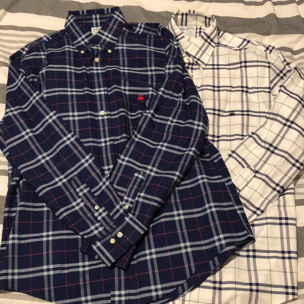 2 brooks brothers button downs